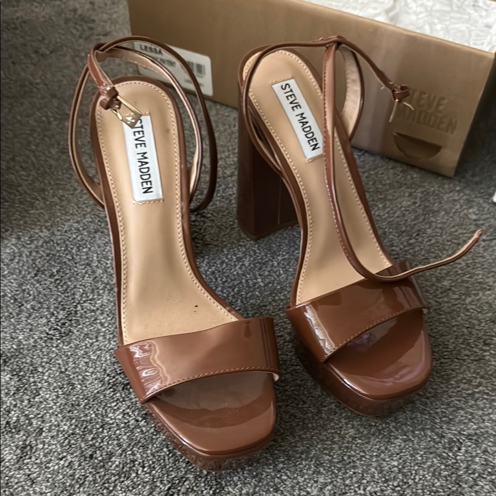 Steve Madden Brown Platform Heels
